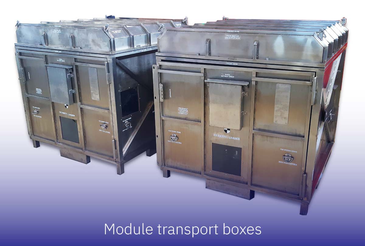 Module transport-boxes in aerospace composites suppliers